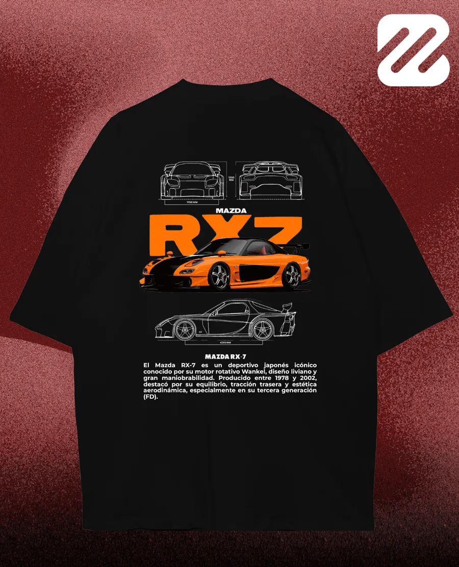 Franela Mazda RX7 — vista 2